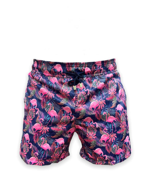 Pantaloneta Flamingos Rosada