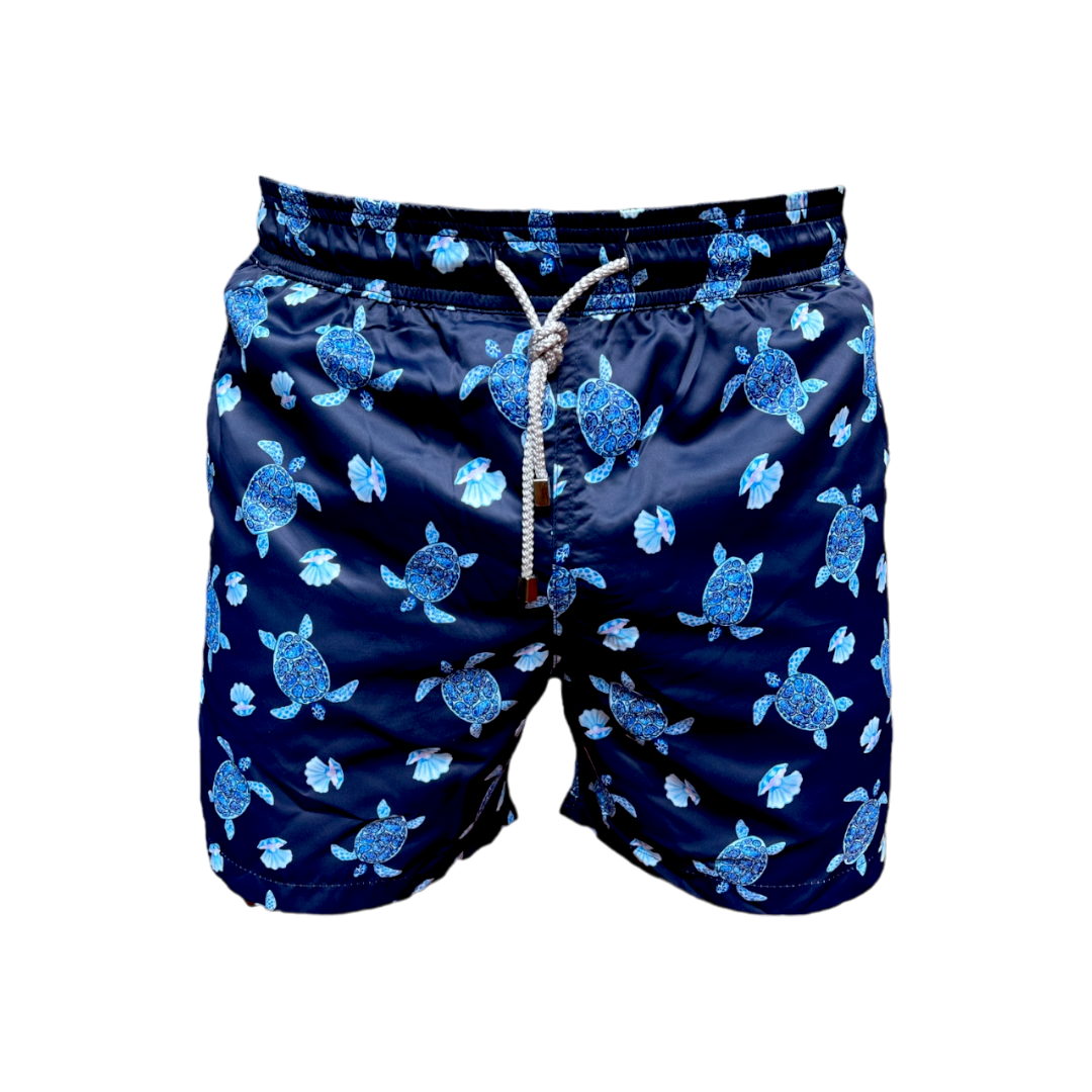 Pantaloneta tortugas azul