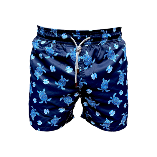 Pantaloneta tortugas azul